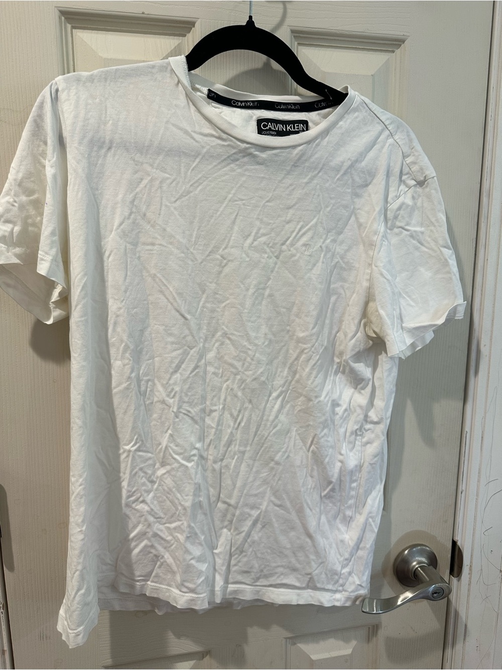 Calvin Klein Jeans White Crew Neck Short Sleeve Tee